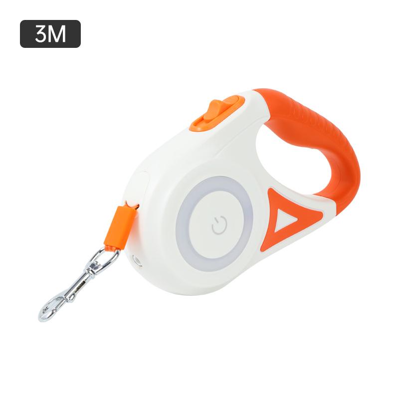 Светодиодная светящаяся веревка, Автоматический телескопический поводок для собаки, Веревка для выгула собаки, которая не держится в руках, Товары для поводка для домашних животных