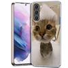 Забавный чехол для телефона с мемами про кошек для Samsung A54 A14 A24 A34 A17 A37 A57 A55 A35 A25 A15 A13 A23 A33 A53 A07 A05S A04S A03 A73 Gal