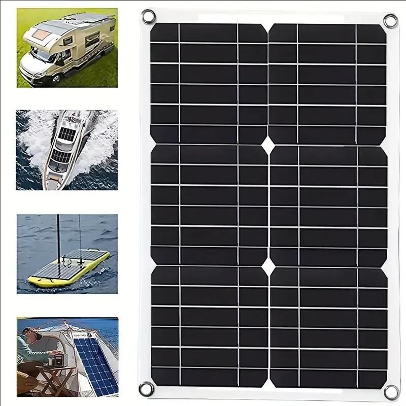 1200W Solar Panel 12V Battery Charger Dual USB With 10A-100A Controller Solar Cell Outdoor Camping for Phone Car Yacht RV Hiking