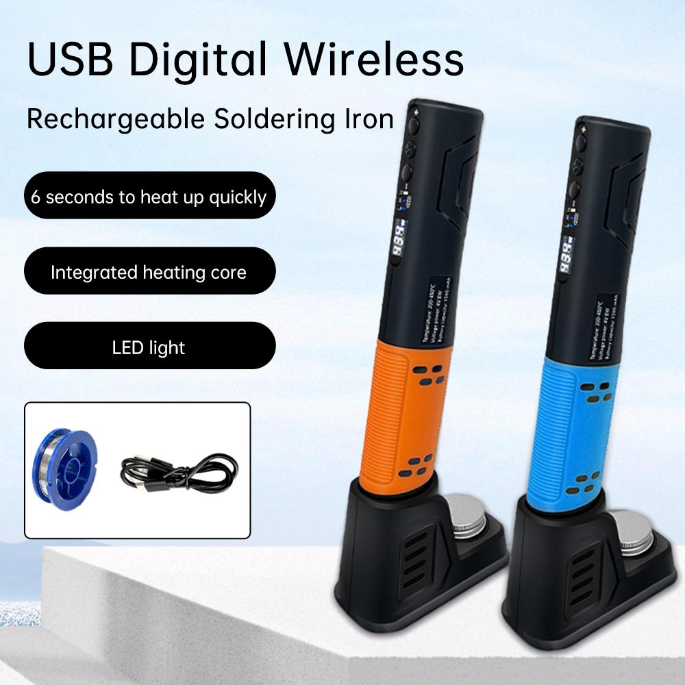 Портативный USB Беспроводной Электрический Паяльник Бытовой Светодиодный Цифровой Дисплей Паяльная Ручка Перезаряжаемый Паяльник Сварочный Инструмент
