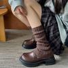 Knitting Lolitas Knitted Socks Cute Sweet Long Stockings Fashion Leg Warmers  Autumn Winter