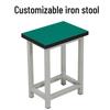 Industrial Iron Square Stool