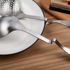 IMEEA Hot Pot Ladle Set, 31cm Long, with Ladle, Serving Spoon, and Slotted Ladle, Made of 18-8 Stainless Steel, Set of 2, Dishwasher Safe