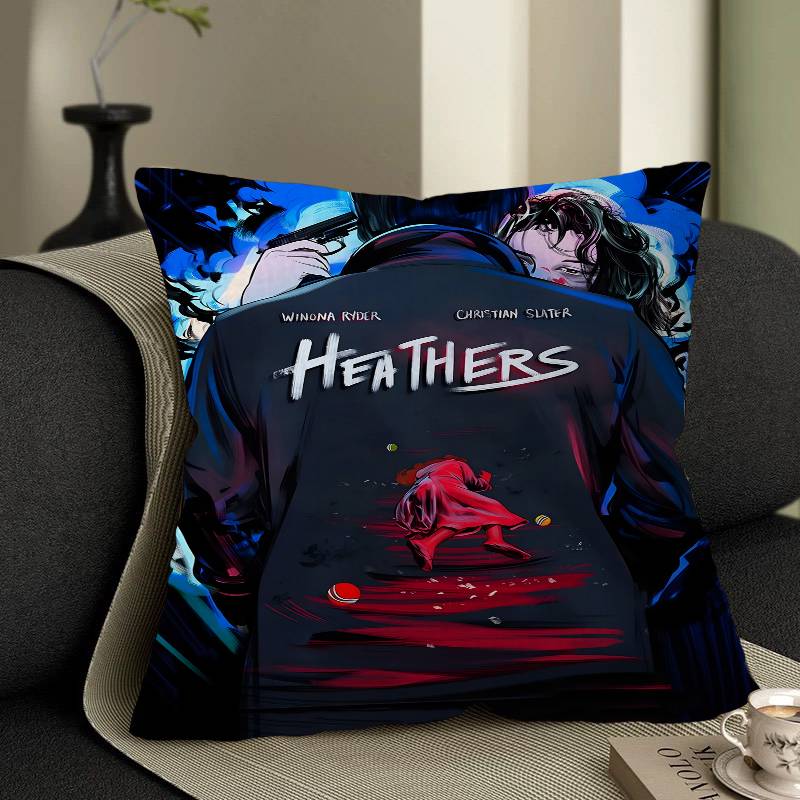 Classic Teenage Musical Heathers Pillow Case Cushion Cover Car Throw Pillow Case For Sofa Car Christmas Gift 40x40cm 45x45cm