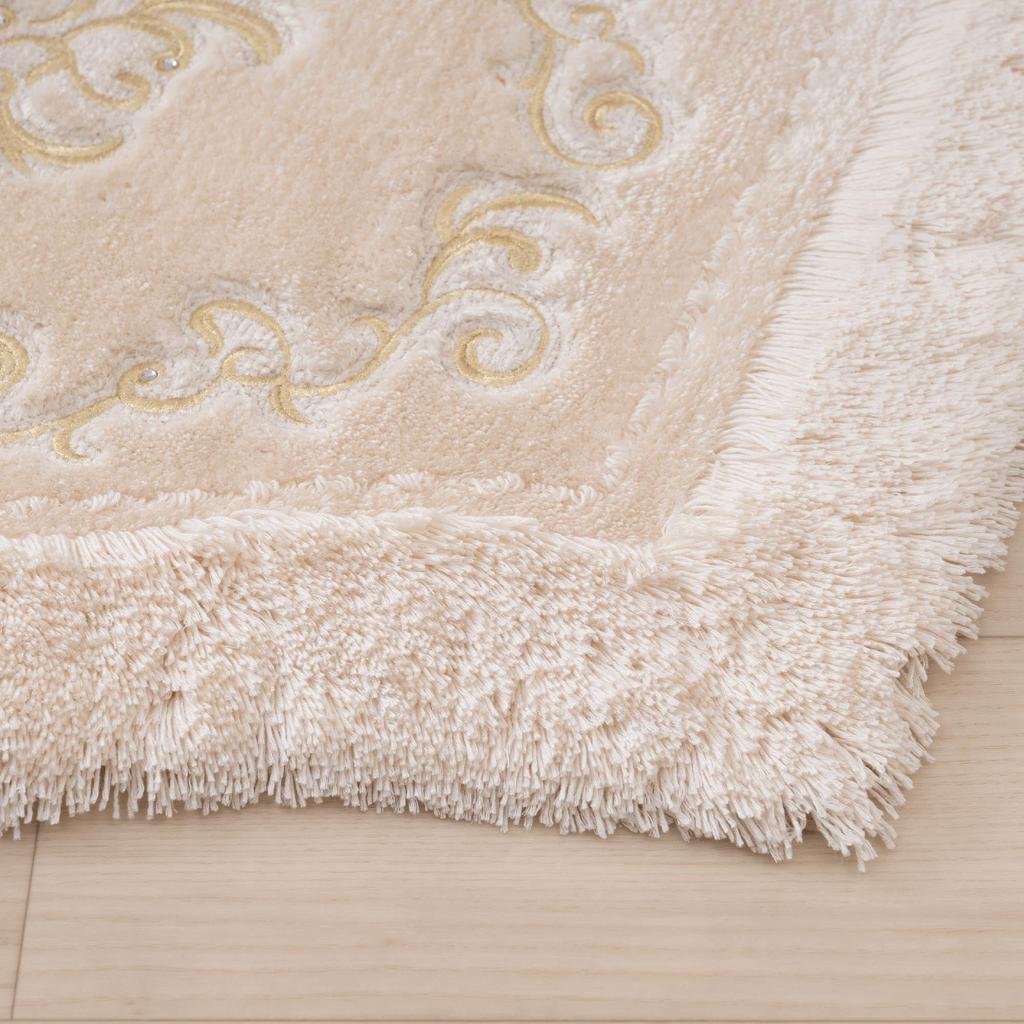 Senko NYNAS Royal Palace Toilet 70 X 70 Beige with Elegant 14597 Mat, Approx. Cm, Rhinestones, Design,