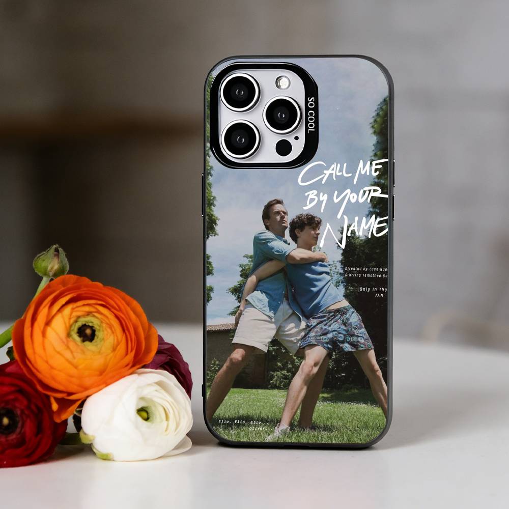 Назови меня своим именем Чехол для телефона Для iPhone 17,16,15,14,13,12,11 Plus,Pro Max,XS,Красочный Серебристый Чехол для телефона Funda Cover