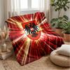 Austria Football Printed Flannel Blanket Skin Friendly Warm Decorative Throw for Indoor Couch Bed Daily Use