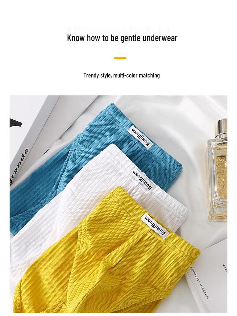 Мужские трусы-слипы в рубчик из хлопка - Сексуальные, дышащие и модные с U-выпуклой вставкой