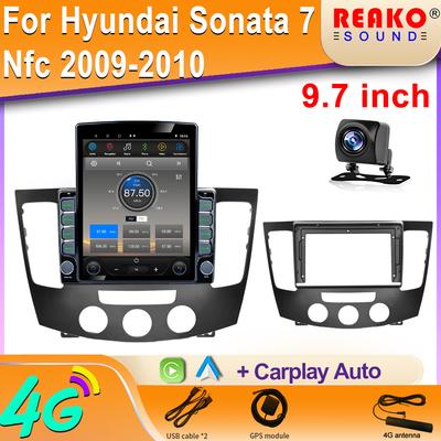 9,7-дюймовый вертикальный экран Tesla Android Car Radio для Hyundai Sonata 7 NFC 2009-2010 GPS-навигация Мультимедийный плеер экран