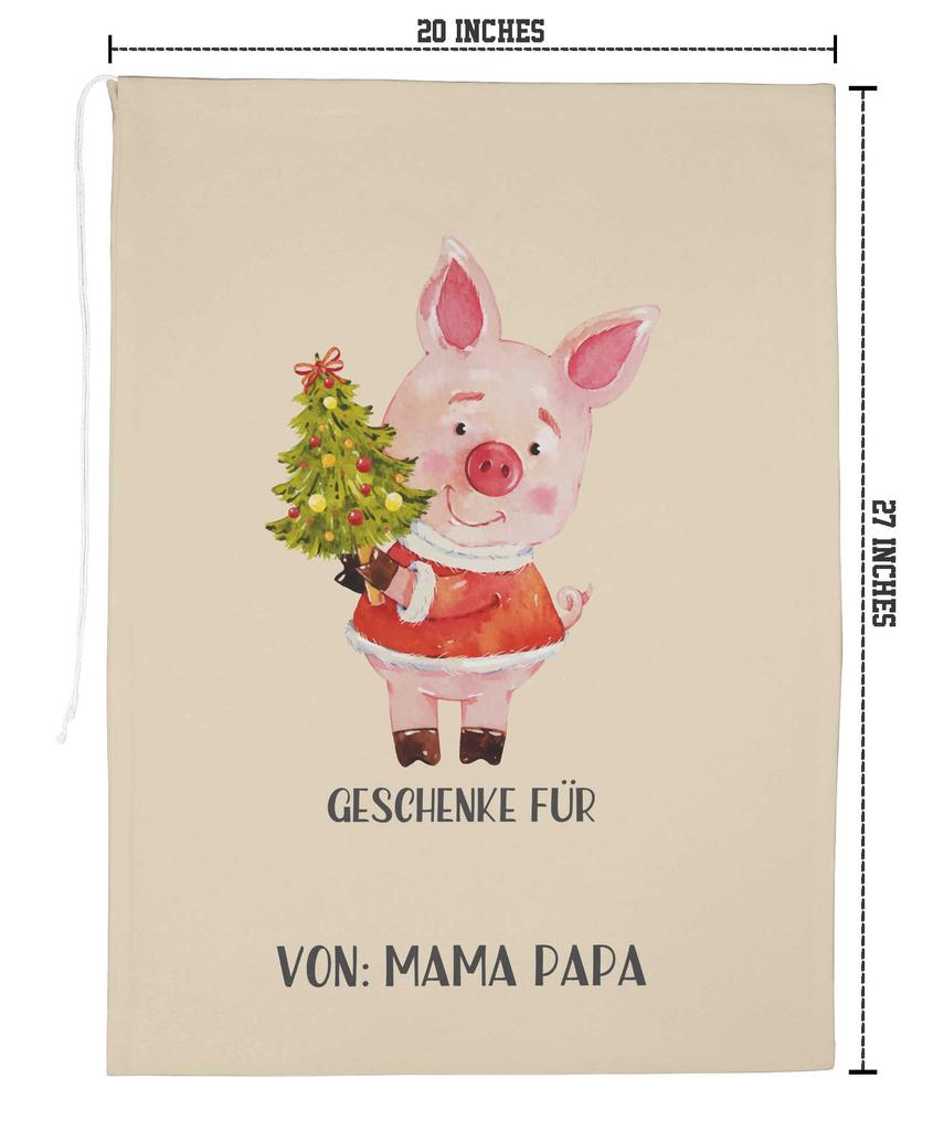 Printtoo Большая холщовая сумка на шнурке, рождественские мешки, подарочный мешок Санты, индивидуальный подарок на вечеринку, 2 шт., 27x20 дюймов