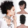 Синтетические кудрявые вьющиеся волосы ирокез для наращивания красочных волос с зажимами для вечеринок для женщин
