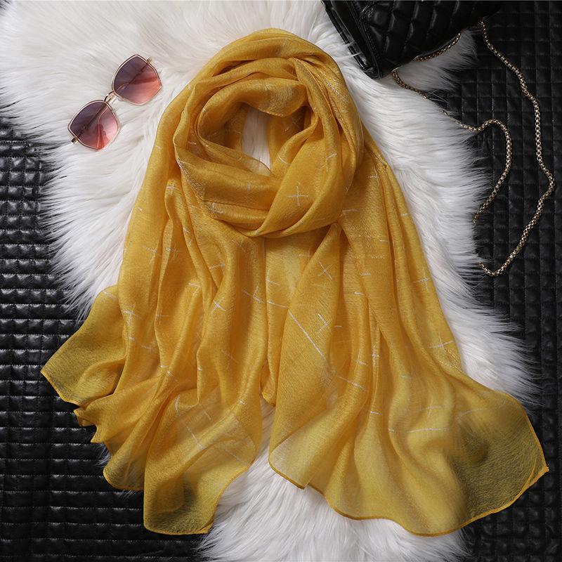 Женский вышитый крестом шарф шаль длинный шарф подарок