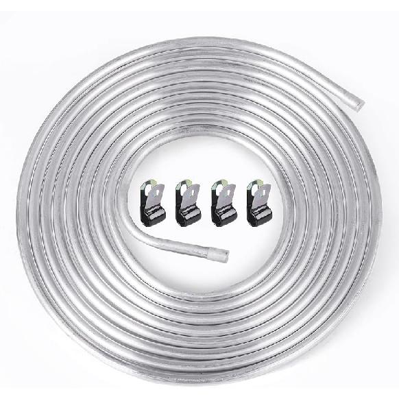 3/8" OD Aluminum Hard Fuel Line 10 Feet Hardline Tube Thickness Is 0.039"