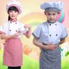 Вечеринка Кухня Цилиндр Украшение на Хэллоуин Футболка повара Косплей костюм Детский костюм шеф-повара Набор