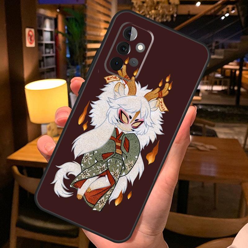 Китсунэ Лиса Японское Искусство Чехол для Телефона Для Samsung A51 A71 A50 A70 A13 A23 A33 A53 A12 A22 A32 A42 A52 A54 A34 A14 Обложка
