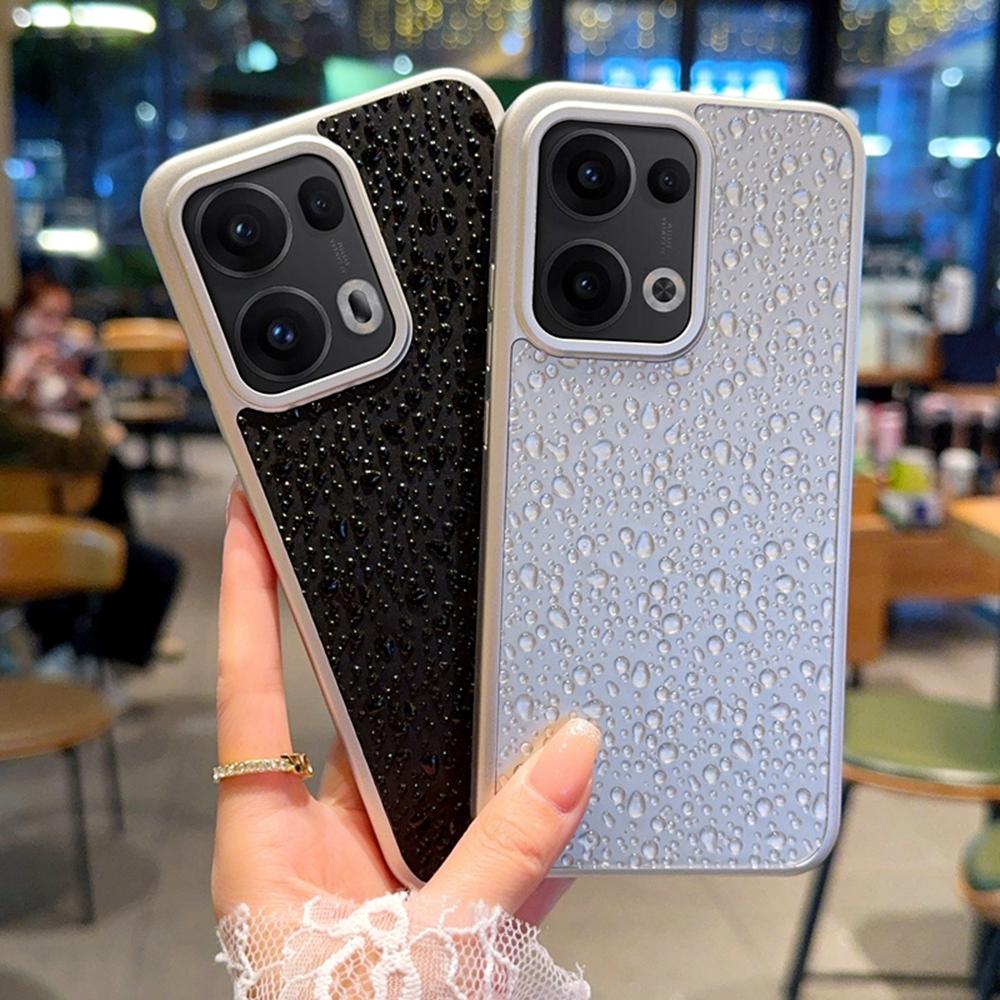 For Oppo Reno13 Pro 5G Case Creative Raindrop Phone Back Cover