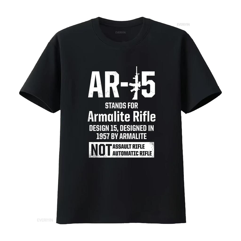 New AR15 T Shirt Patriotic Design Birthday for Men S 5XL vintage Washed Slightly Breathable fashion Versatile Soft Unisex