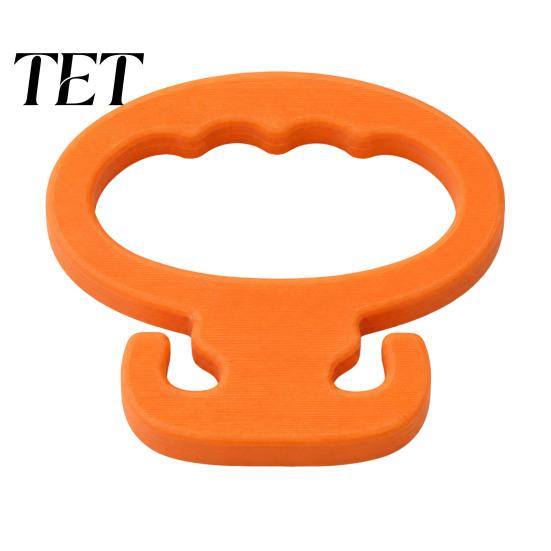 Lightweight Portable Bag Hanger 3D Printed Grocery Shopping Carrier Holder Handle for Plastic Supermarket Gadget Bags, Heavy Duty with Ergonomic Grip