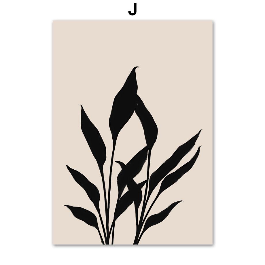 Абстрактные Бохо Радуга Ваза Растение Лист Линия Плакаты И Принты Холст Картина Скандинавские Настенные Картины Для Декора Гостиной