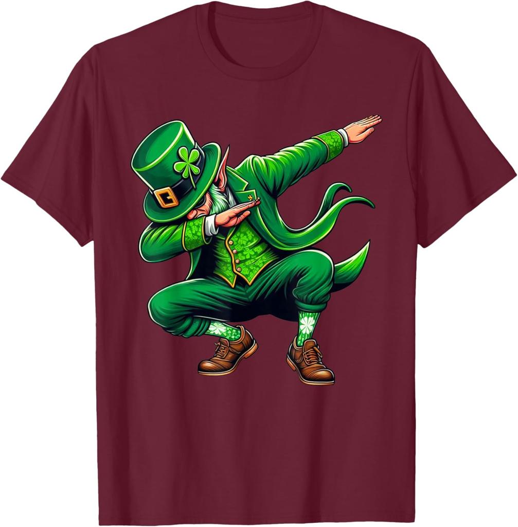 St Patricks Day Dabbing Leprechaun Dab Dance Unisex T-Shirt