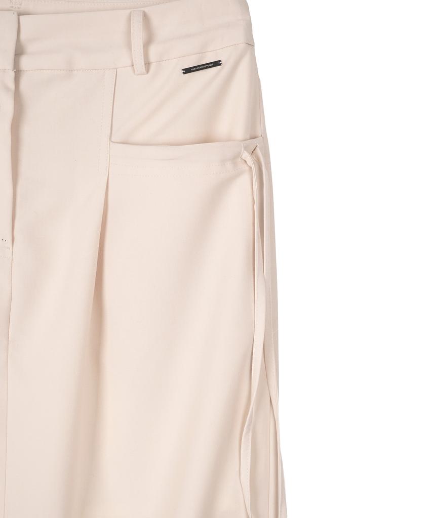 Hardcore Happiness Pocket Rope Long Skirt_Light Beige