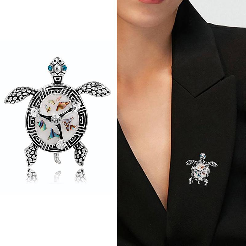 Винтажные преувеличенные броши в виде черепахи для женщин, одежда, ювелирные изделия, аксессуары для вечеринок, подарок