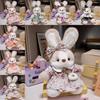 Flower Skirt Rabbit Plush Toy Wear Dress Bunny Doll Kid Birthday Gift Decoration
