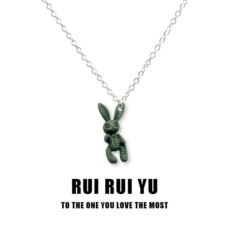 QQs Rogue Rabbit кулон ожерелье кулон ожерелье для женщин мужчин подруга пара любовник ювелирные изделия подарок