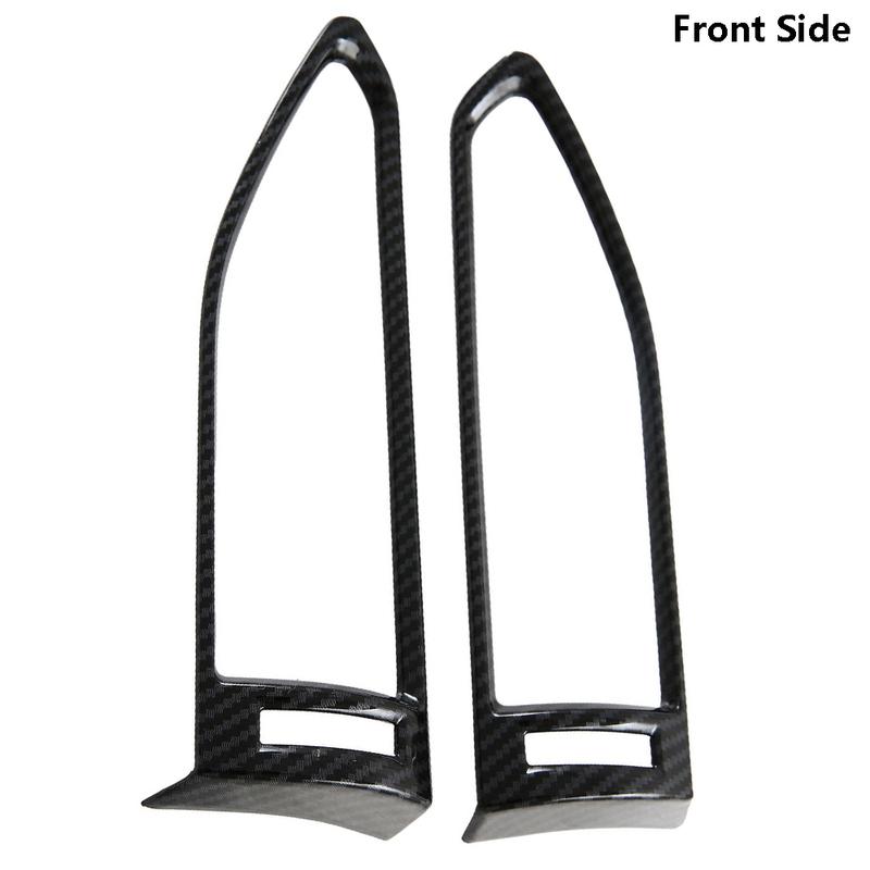 2pcs ABS Imitate Carbon Fiber Front Side Air Vent Cover For Subaru Crosstrek 2024 Front Up Upper Air Vent Cover