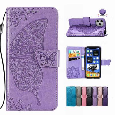 Кожаный чехол-книжка с бабочкой для Motorola Edge 40 50 Moto Apple iPhone 17E 17 11 12 13 14 15 Pro Max 16 Google Pixel 10 10A Oneplus 15R