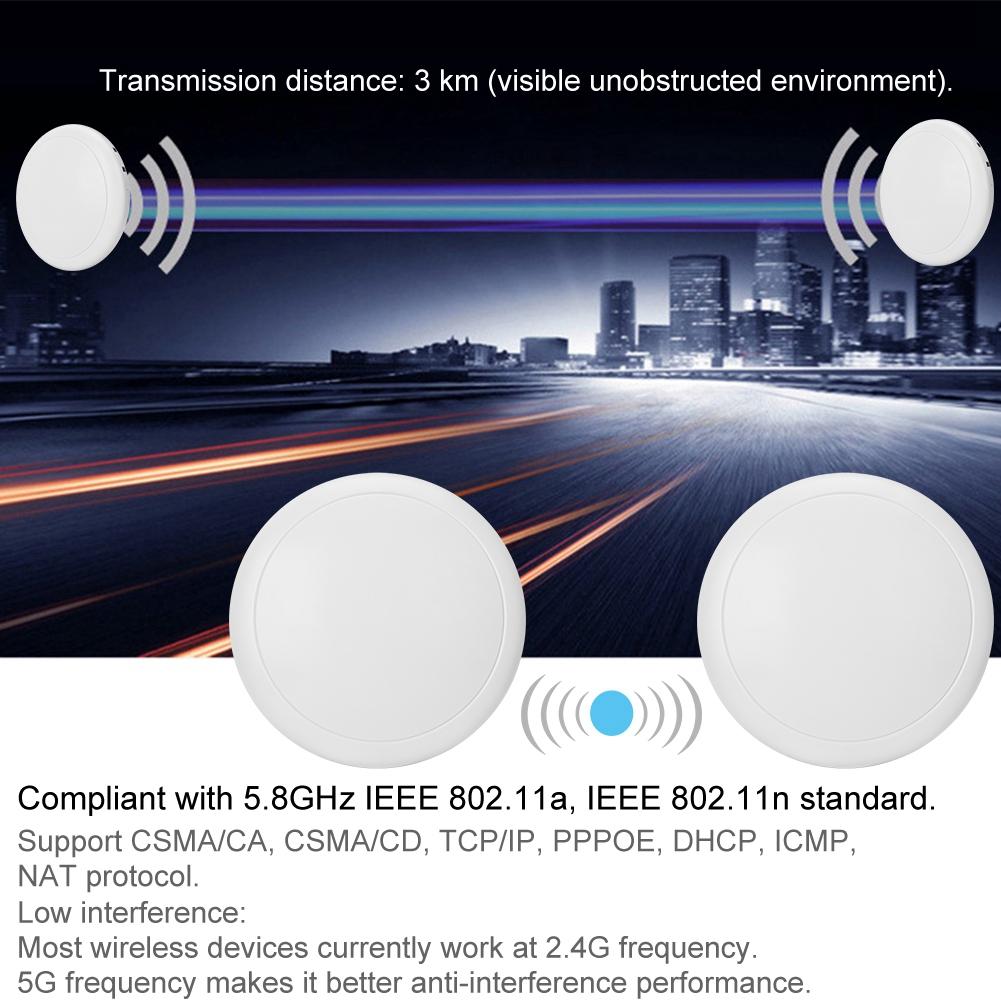 1-парный мостовой беспроводной усилитель сигнала сети CPE 5.8G