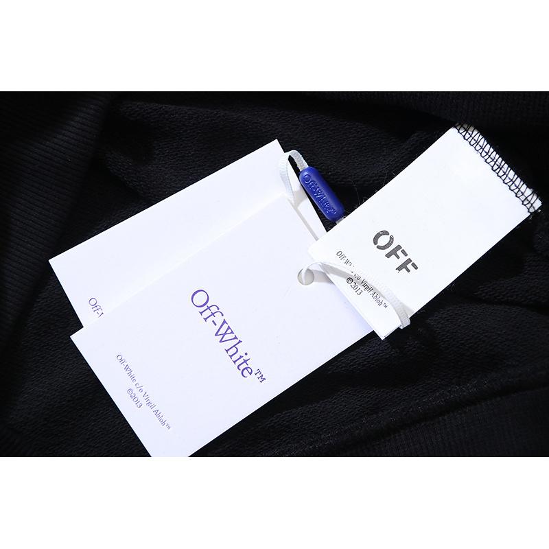 1225 Off-White 2025 Осень/Зима Новая толстовка с принтом OW Grid Arrow для мужчин и женщин