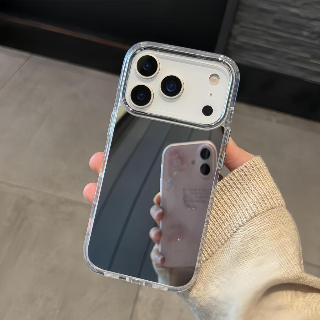 iPhone 17 Pro and 17 Pro Max Painted Makeup Mirror Phone Case