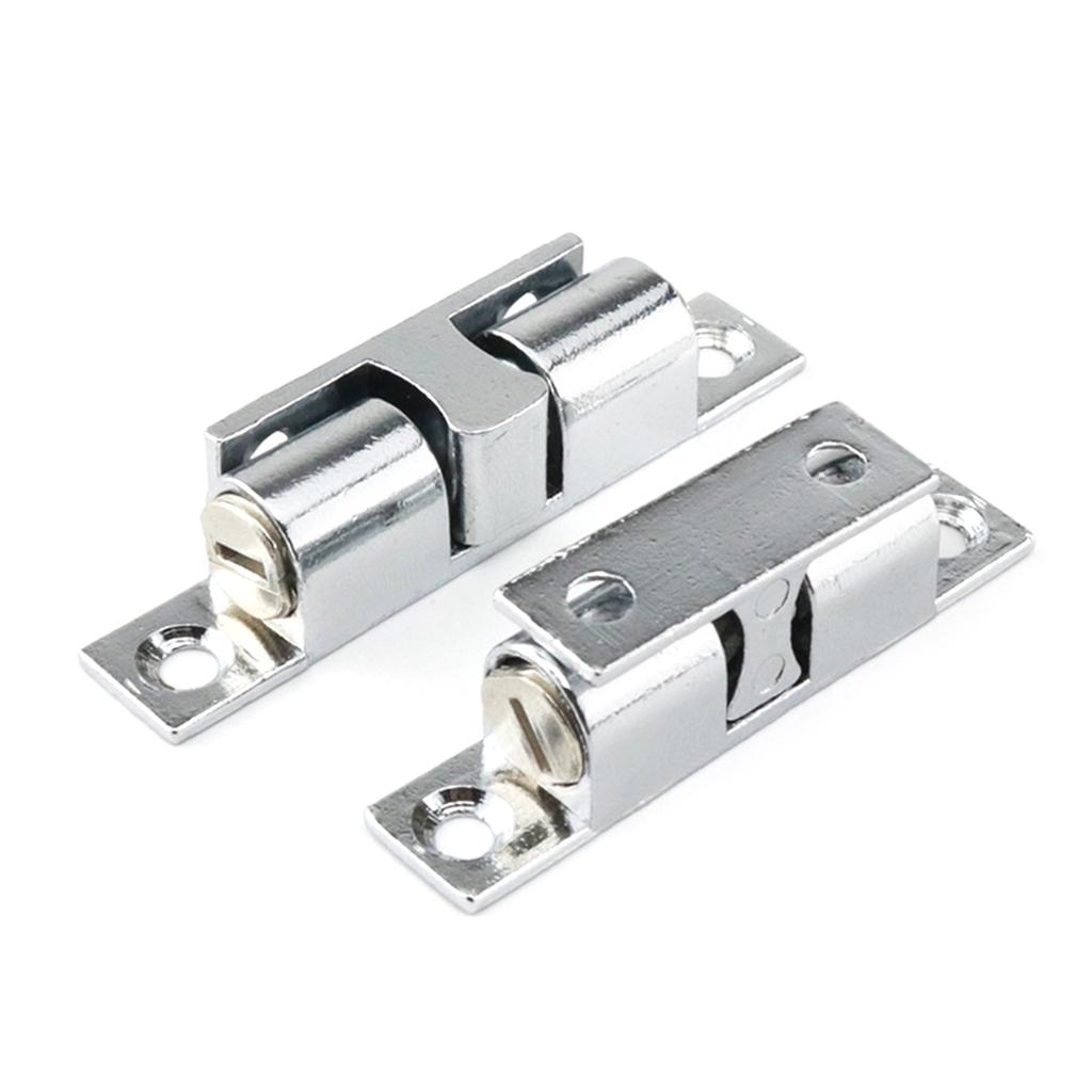 12 шт. Двойной шариковый роликовый замок для защелки двери шкафа, цинковый сплав, шариковый замок для шкафа, простая установка