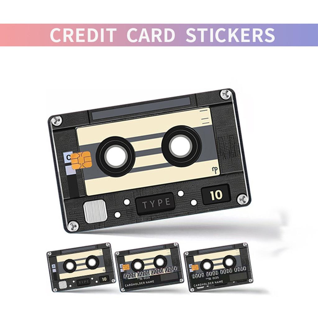 Bank Credit Card Sticker, Bus Card Student Meal Card Decoration, Decal Skin, Glossy Or Credit Card Cover, Chip Cutting