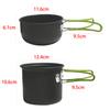 Outdoor Products Set Pot 1-2 People Pot Portable Camping Cookware with Tableware Environmental Protection
