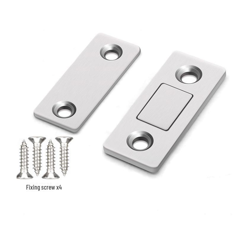 Невидимая магнитная защелка L-образной формы для дверцы шкафа на кухне и в гардеробе — не требуется пробивать отверстия