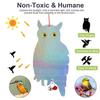 1/2/4/6Pcs Reflective Owl Fake Hawk, Plastic Hanging Reflective Bird Repeller, Outdoor And Garden Decorative Wind Chime