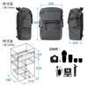 HAKUBA Camera Bag Plus Shell City Roll Top Backpack 26 G05 AZ Black Camera Backpack Back Access Side Access 2 Air Camera Camera Back Camera Back Camera Back Camera Back Access 2 Air Camera Camera Function Extend Function Large