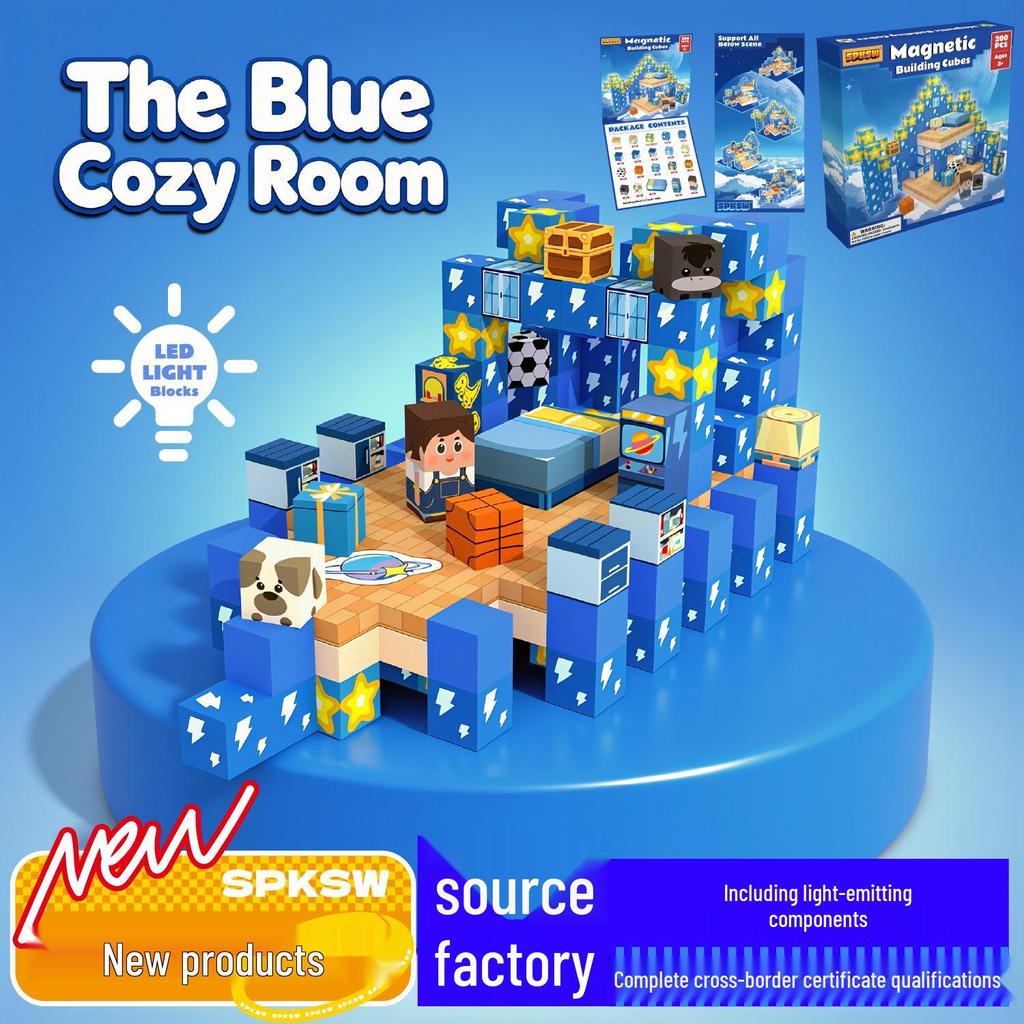 Creeper Magnetic Building Blocks: Educational Magnetic Cubes for Kids