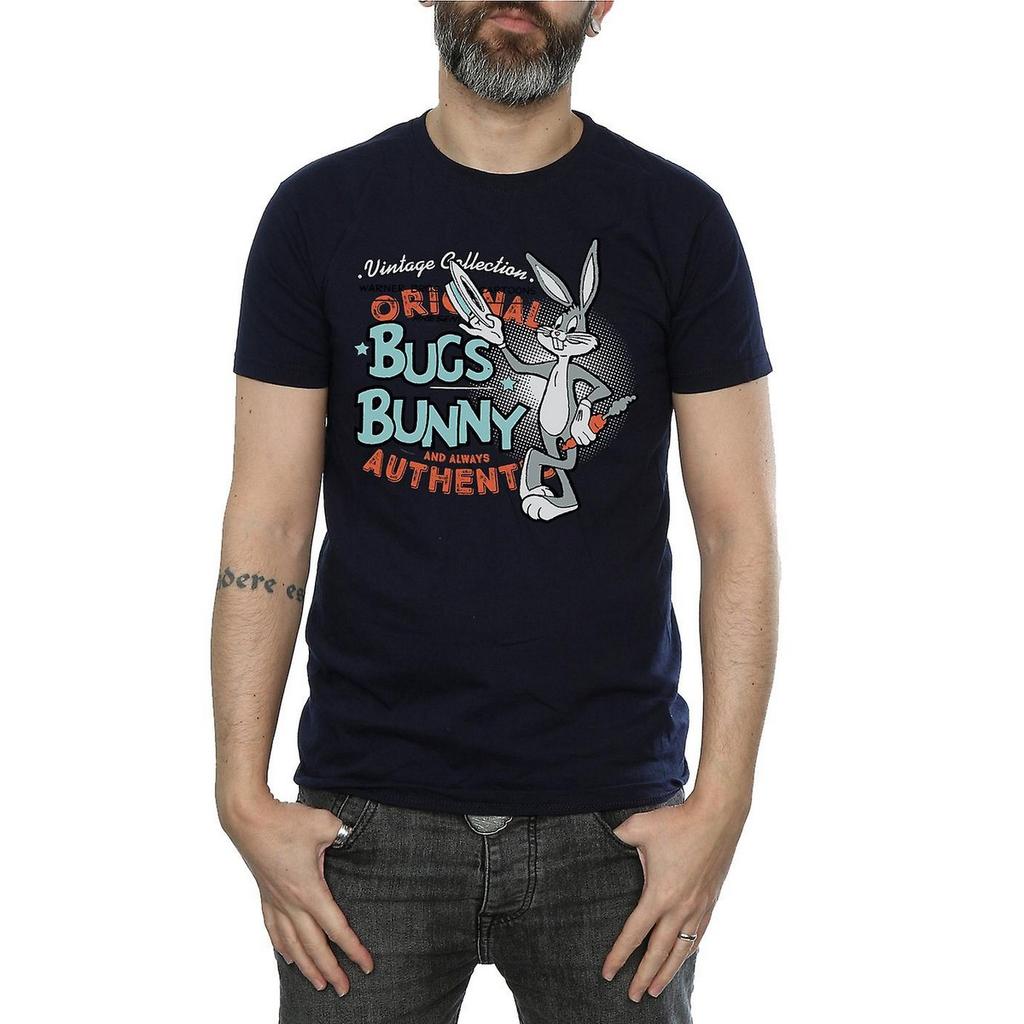 Looney Tunes Mens Bugs Bunny Vintage Cotton T-Shirt