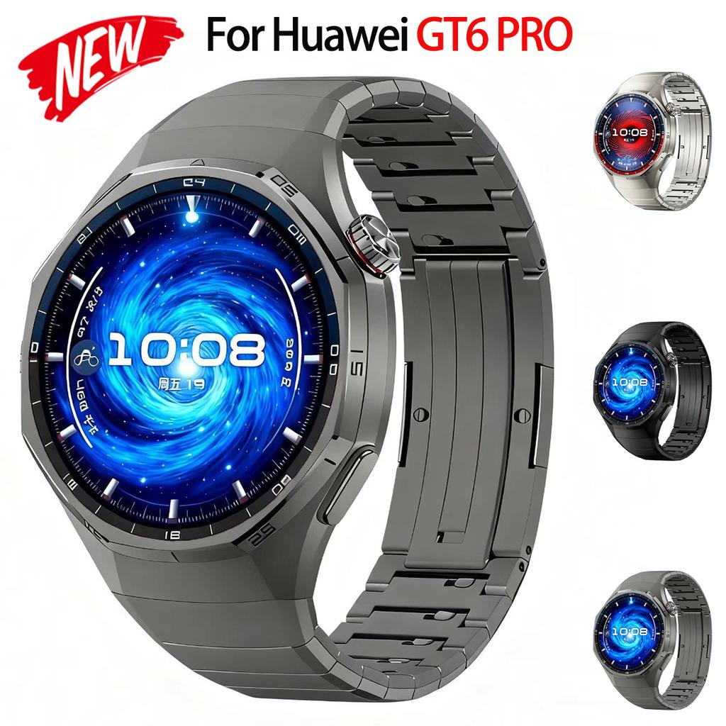 Титановый ремешок с быстрой фиксацией для Huawei Watch GT6 Pro Роскошный металлический ремешок для GT 6 Pro Смарт-часы Мужской сменный браслет