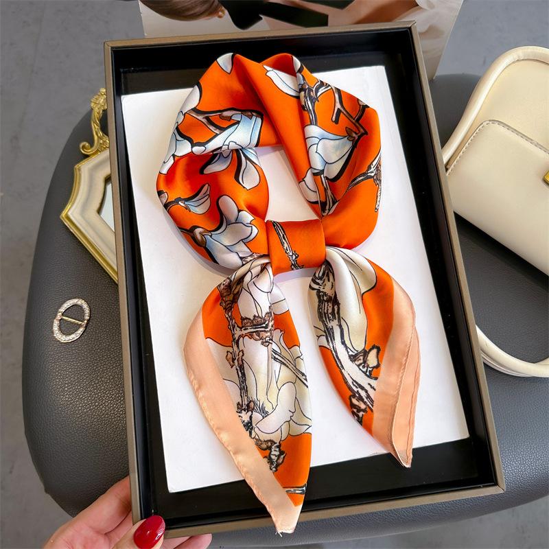 70 * 70 см новый шелковый маленький квадратный шарф для защиты шеи женщин профессиональный шарф универсальный шарф для волос шарф