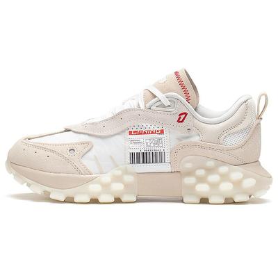 Li Ning Overload Trendy Sports Casual Shoes Women Sneakers White AZGS082-1