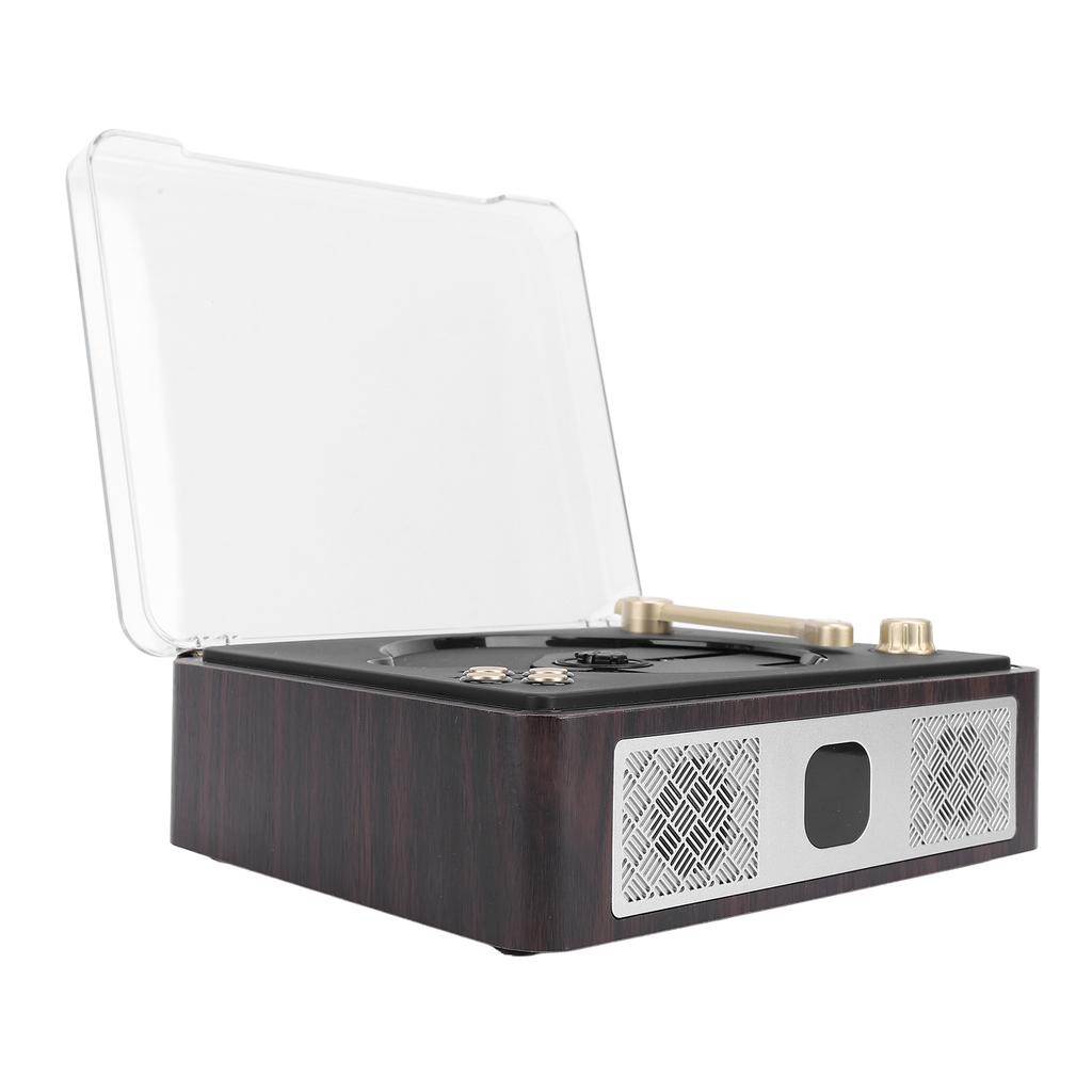 Винтажный CD-плеер с двумя динамиками HiFi, настольный BT-плеер с поддержкой SPDIF, USB, AUX, аккумуляторная батарея