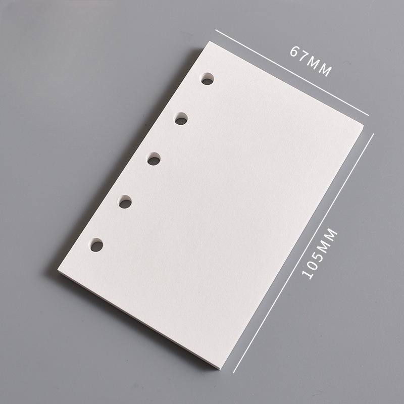 Внутренний лист блокнота M5 Пустая вертикальная линия квадратного блока A8 и Недельный план Одна страница в день для отметок