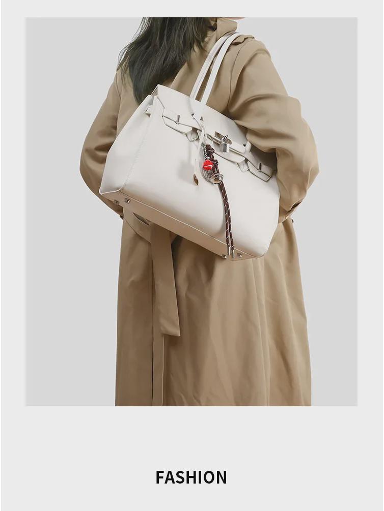 Сумка-тоут платинового цвета с большой вместимостью через плечо и через плечо, весна/лето 2025 г.