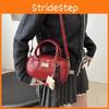 Vintage Small Crossbody Square Bag Handbag With Pendant For Girl Daily Use