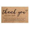 Набор из 50 крафтовых бумажных открыток «Спасибо» | Пустые поздравительные открытки и почтовые карточки | Идеально подходят для рукописных сообщений и украшений
