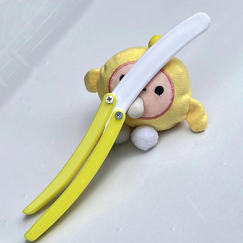 Новый банановый редис бабочка нож гравитационный мини брелок фруктовая игрушка нож-цепочка детская декомпрессионная игрушка подарок